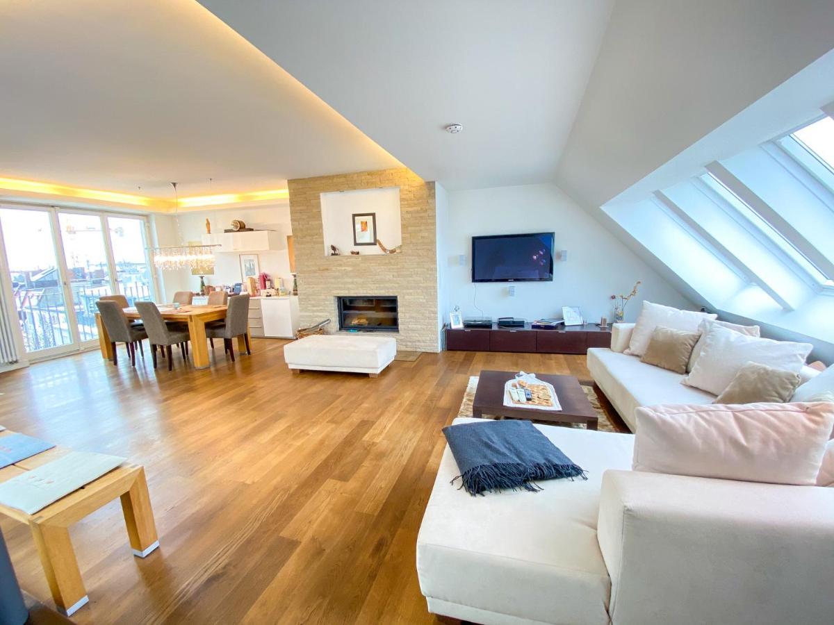 Appartement Exklusives Panorama Penthouse Im Herzen Von Munchen, Dachterasse, Kamin *