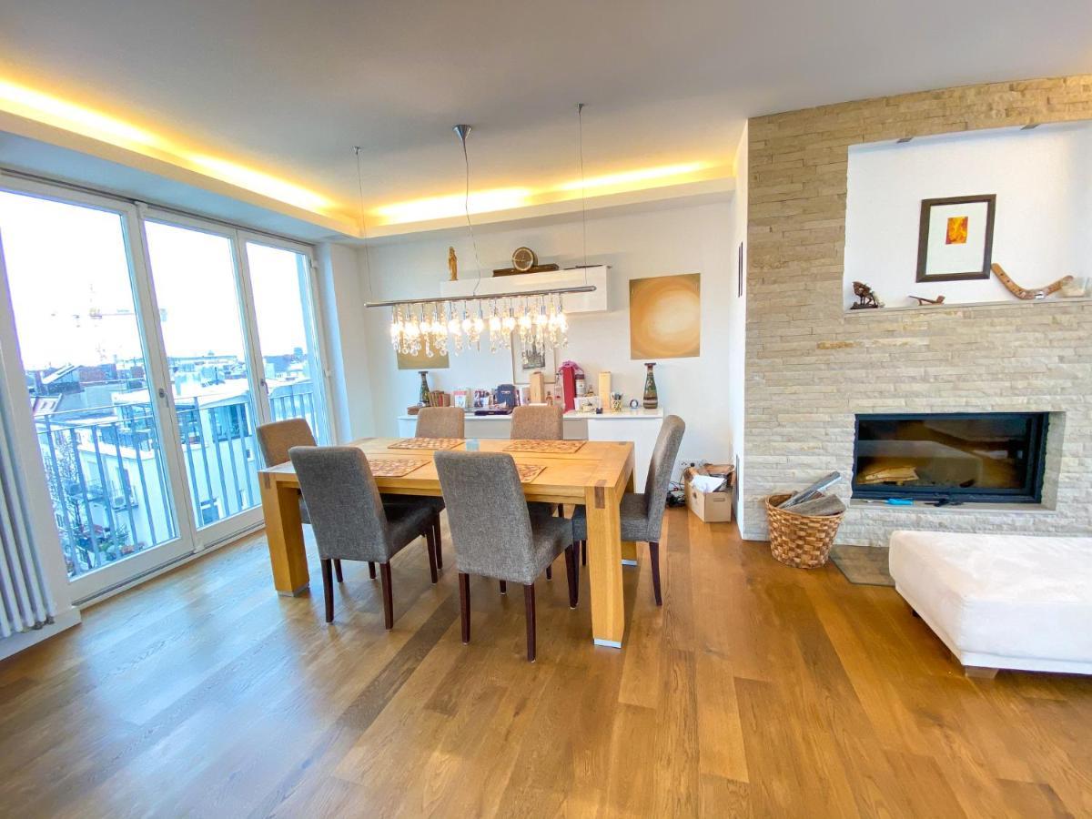 Appartement Exklusives Panorama Penthouse Im Herzen Von Munchen, Dachterasse, Kamin München